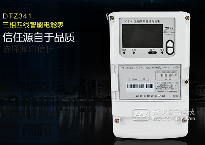 威勝DTZ341三相四線智能電能表有什么功能特點？